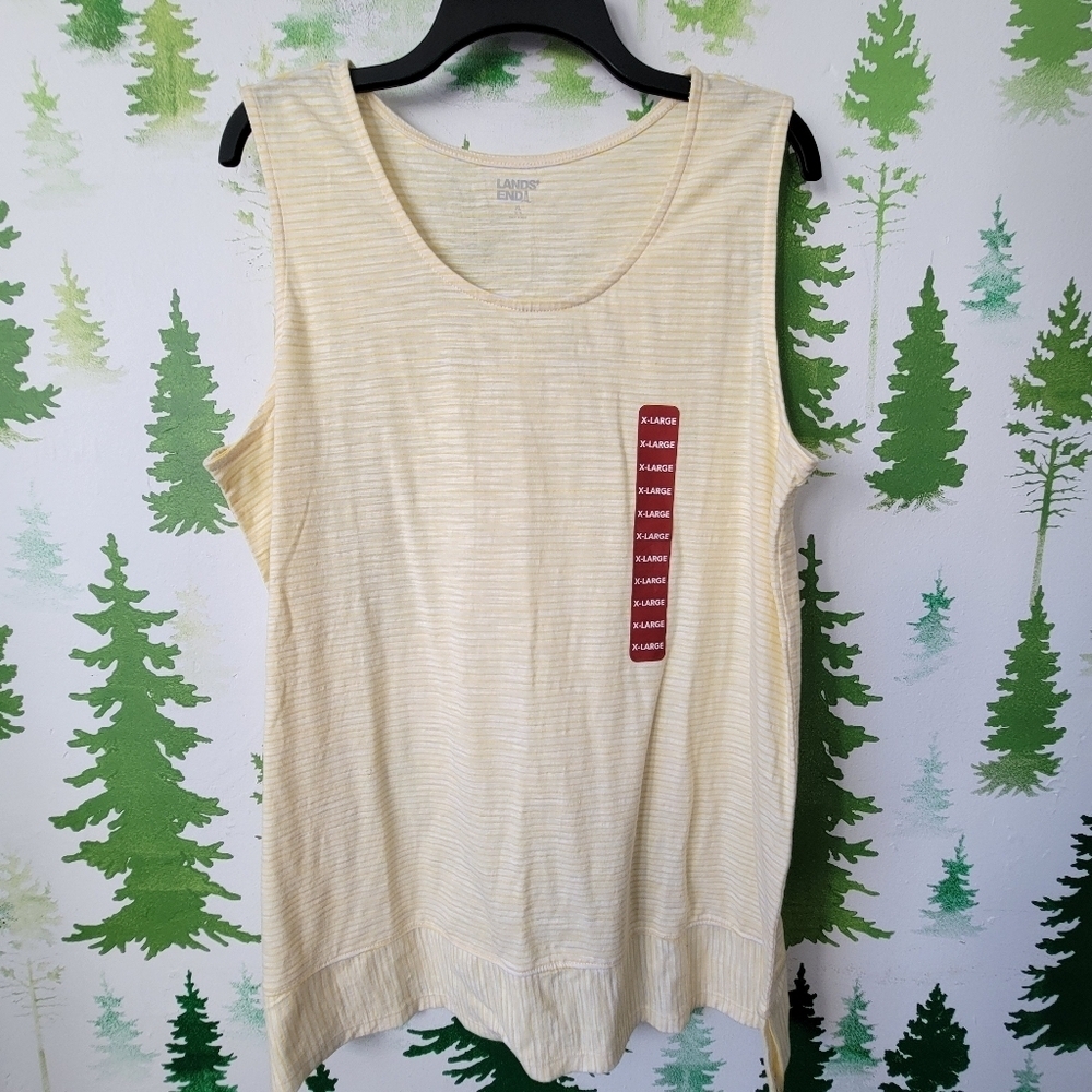 Lands' End Striped Tank.